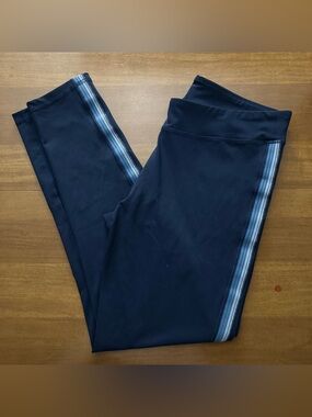 Aero Live Love Dream Navy Pinstripe Leggings